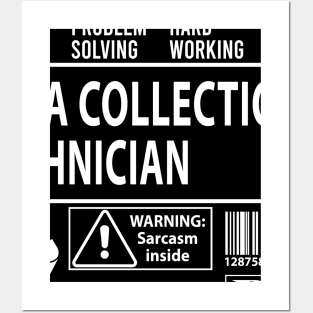 Data Collection Technician T Shirt - MultiTasking Certified Job Gift Item Tee Posters and Art